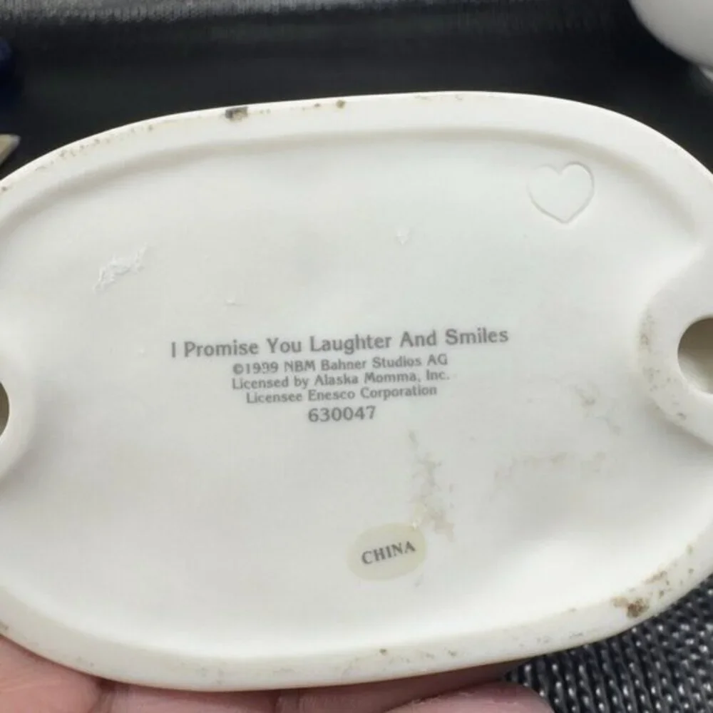 Kim Anderson 1999 I Promise You Laughter And Smiles Boy And Lamb Figurine‎ VTG